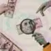 money laundering digital collage