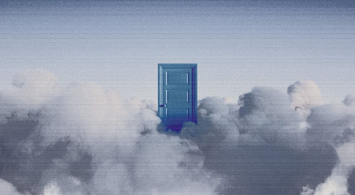 3d rendering representing inaccessible door