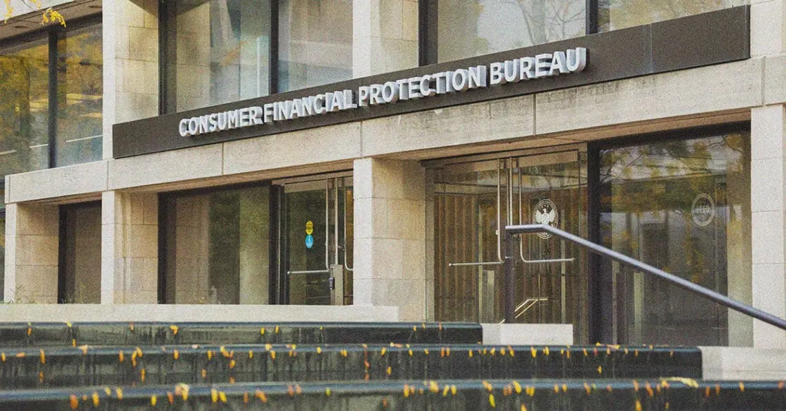 consumer financial protection bureau building sign