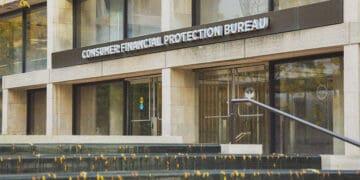 consumer financial protection bureau building sign