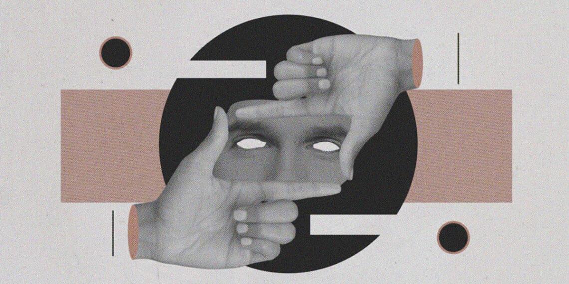 digital collage illustrating concept of individual being investigated