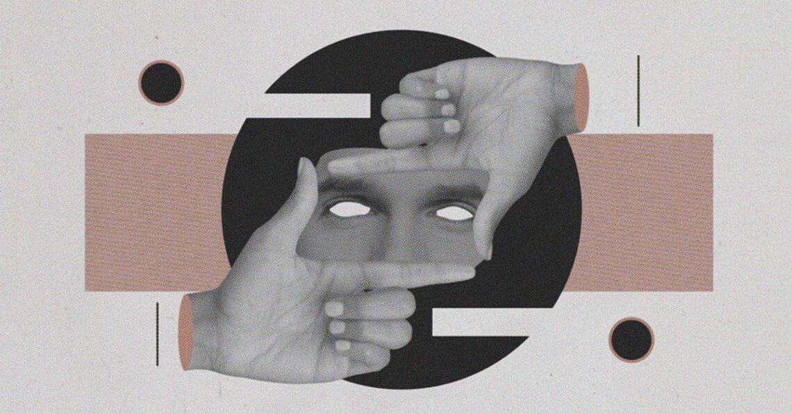 digital collage illustrating concept of individual being investigated