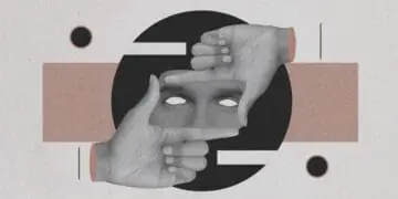 digital collage illustrating concept of individual being investigated