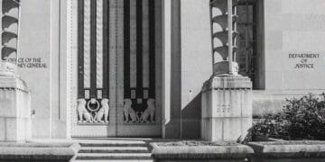 doj building sign