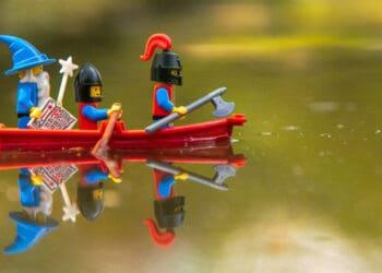 lego figures going on journey