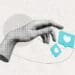 social media post conceptual collage hands and likes