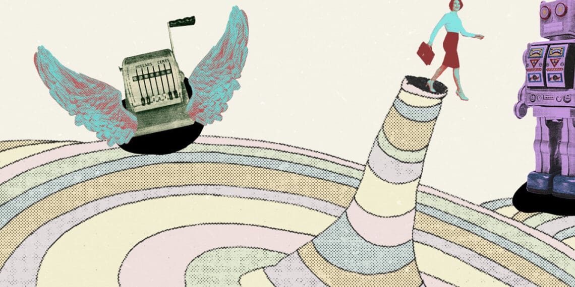 Oh the Places You'll Go style digital art collage