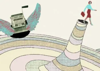Oh the Places You'll Go style digital art collage
