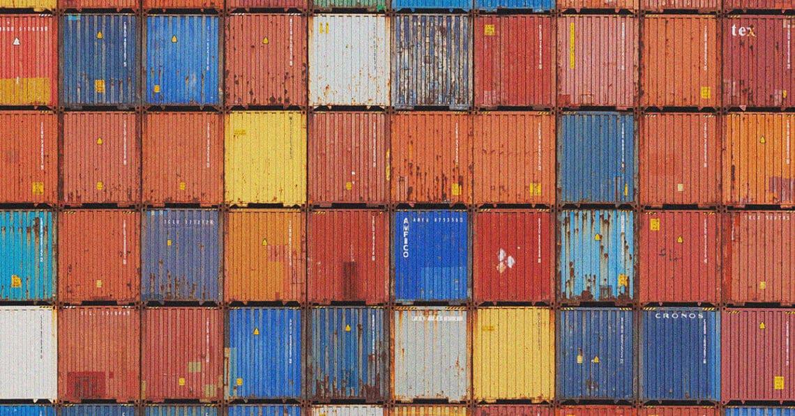 colorful shipping containers