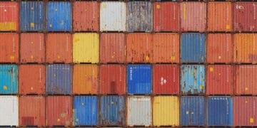colorful shipping containers