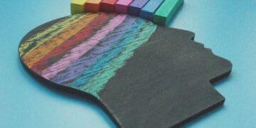 neurodiversity concept rainbow chalk