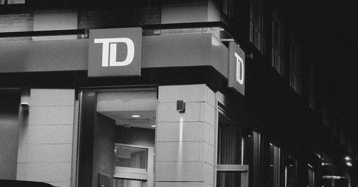 td bank sign