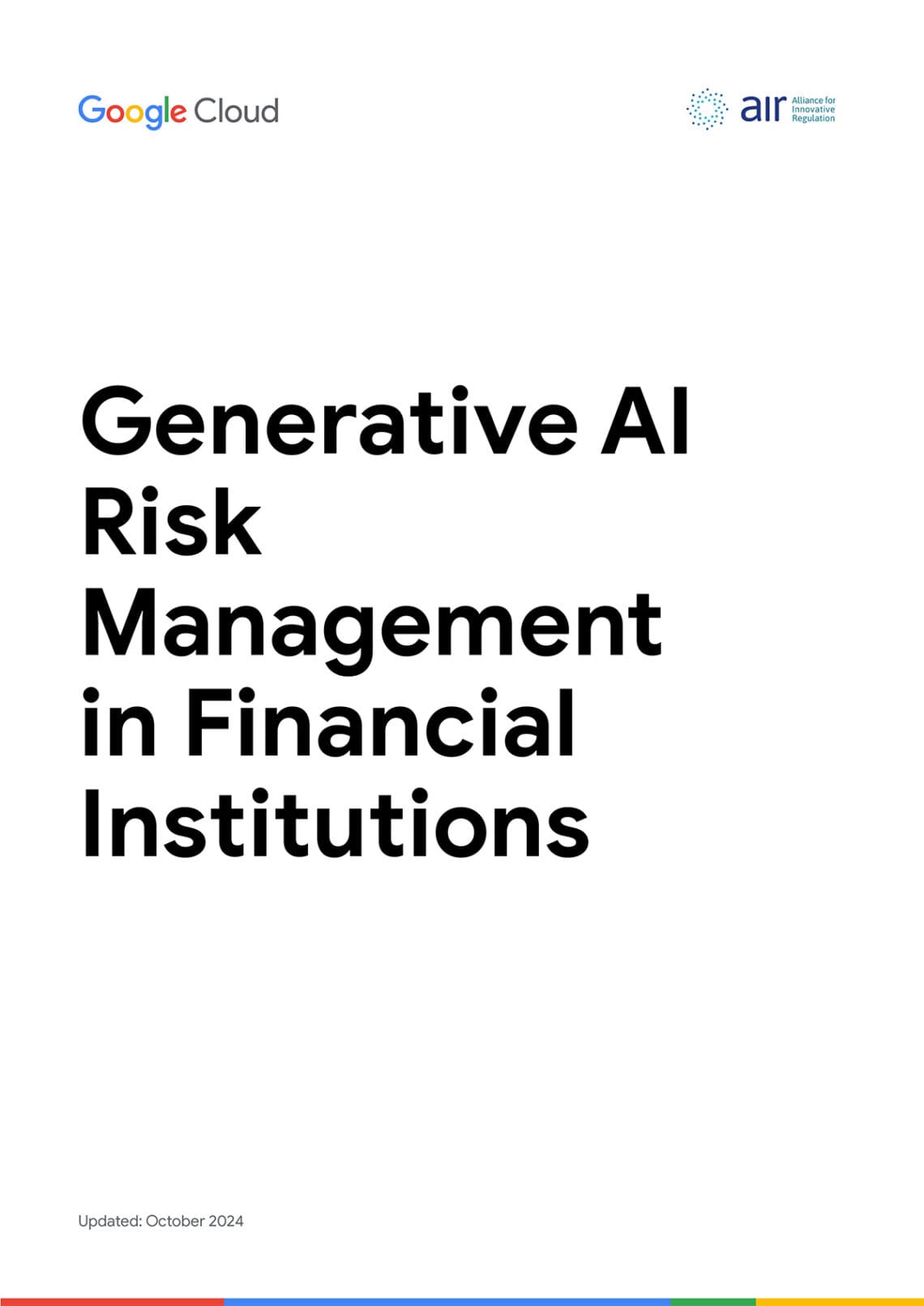 Google Cloud Generative AI Risk Management in Financial Institutions ...