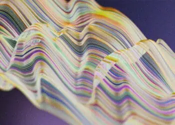 news roundup data abstract rainbow lines