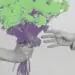 giving flowers