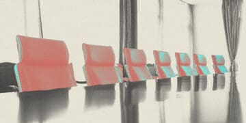 executive meeting room empty seats