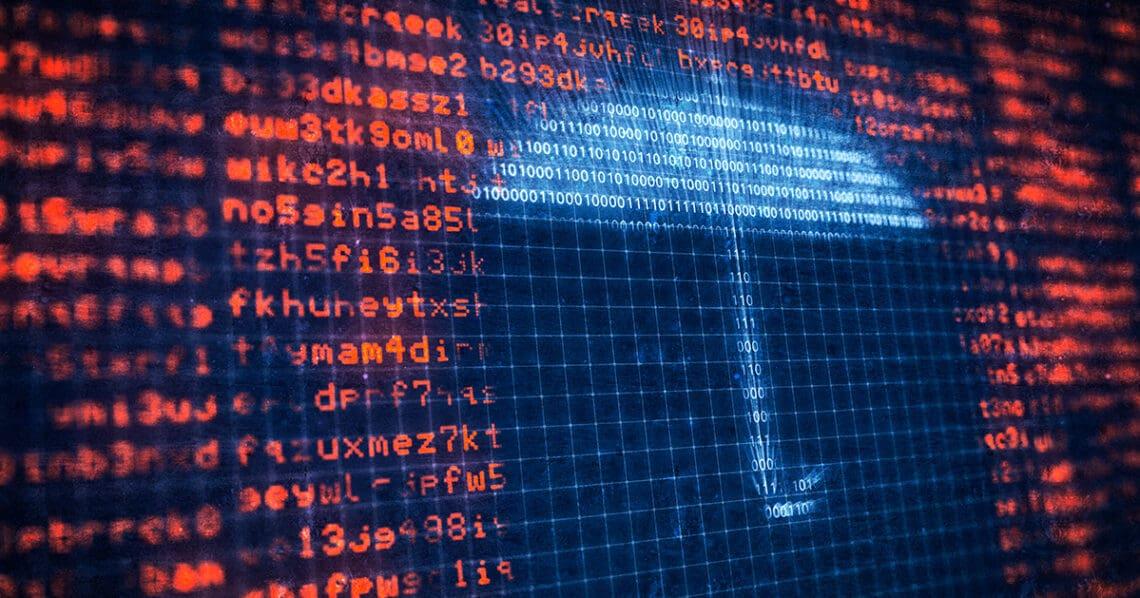 cyber insurance concept data and umbrella