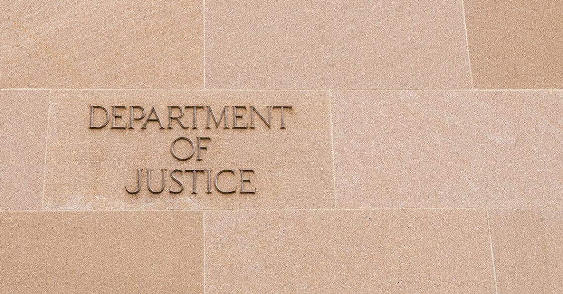 doj building sign
