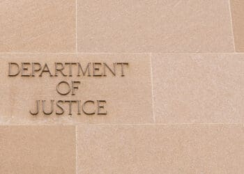 doj building sign
