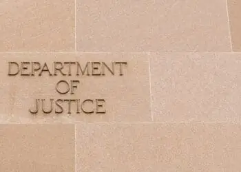 doj building sign