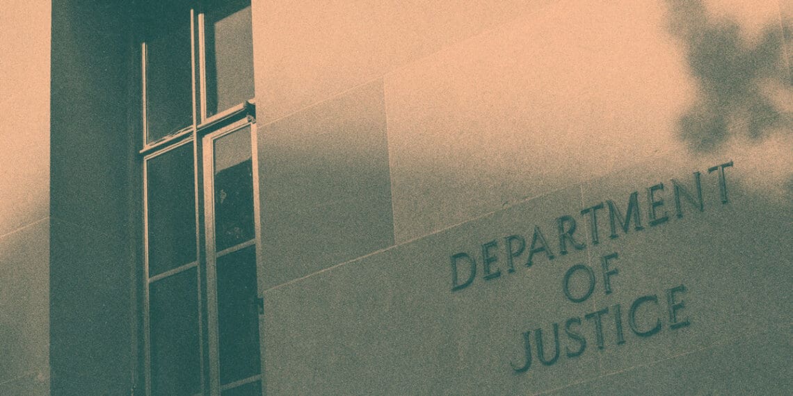 doj sign on building