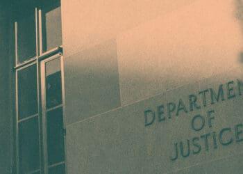 doj sign on building