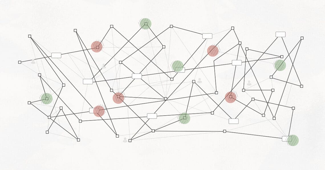frustrating organizational chart abstract concept