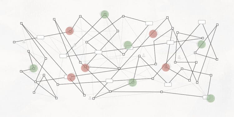 frustrating organizational chart abstract concept