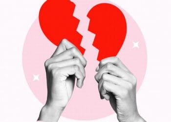 heart broken digital collage