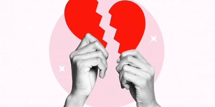 heart broken digital collage