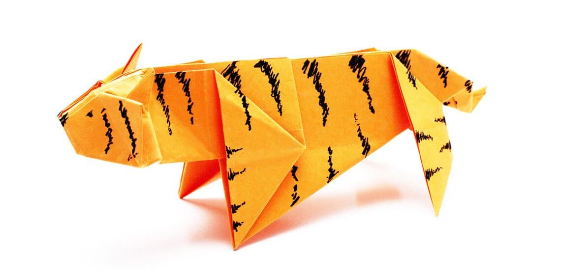 origami tiger