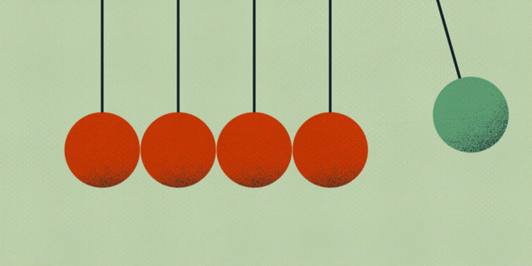 pendulum swinging concept