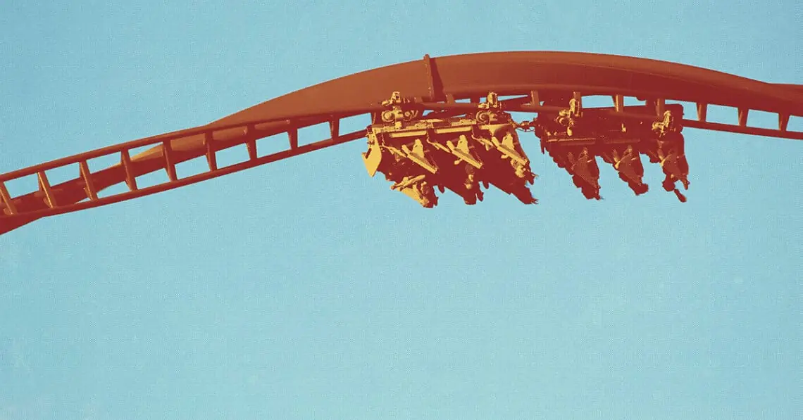 roller coaster ride upside down