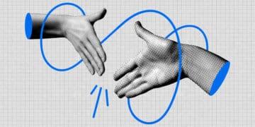 business relationship concept hands