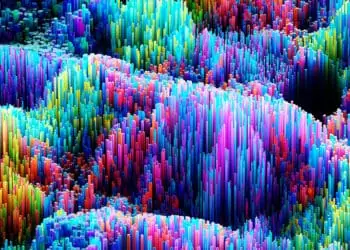 data abstract pixelated