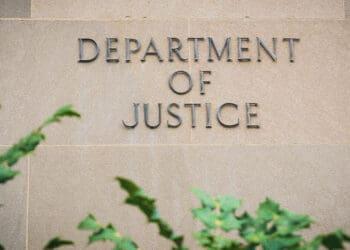 doj exterior sign
