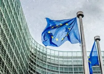 eu flags brussels