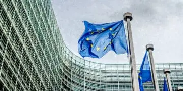 eu flags brussels