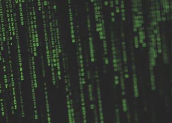 matrix numbers cybersecurity concept