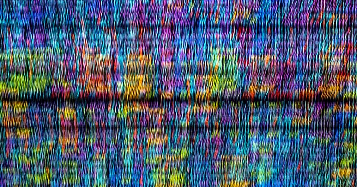 abstract obscured data colorful