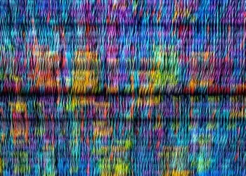 abstract obscured data colorful
