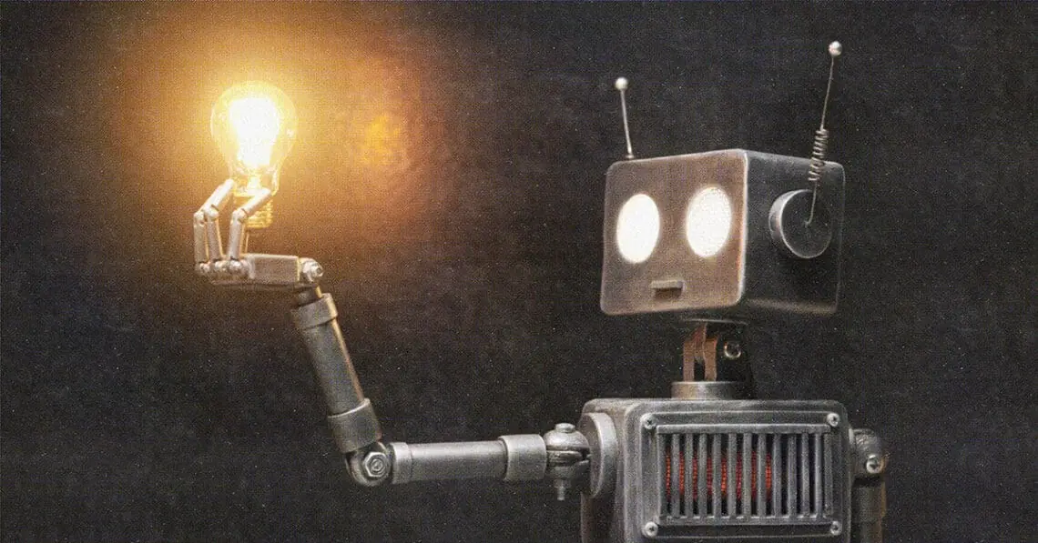 robot nurturing a good idea