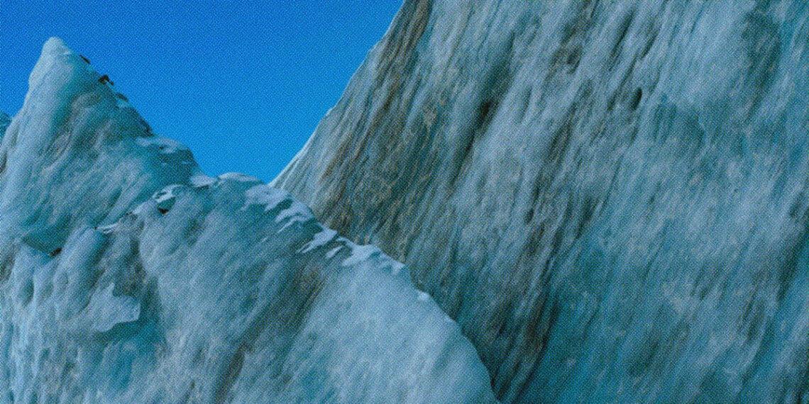 slippery slope ice mountain