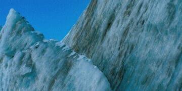 slippery slope ice mountain