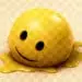 toxic positivity concept melting smiley face