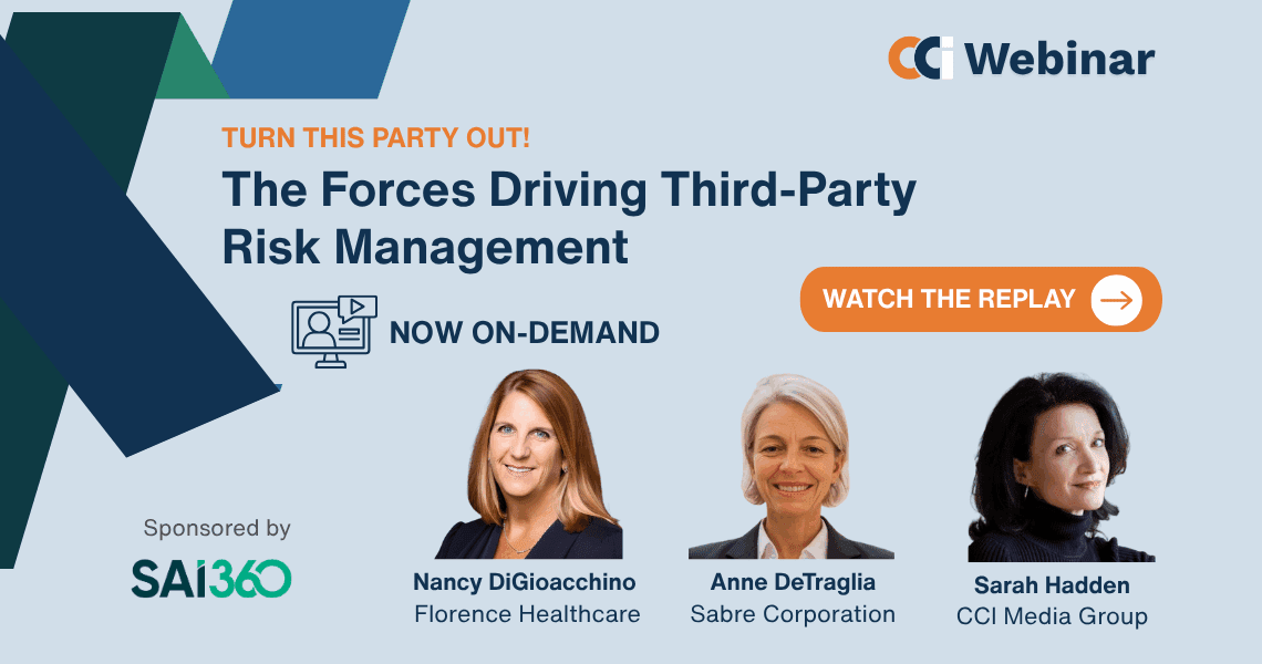 WEBINAR: The Forces Driving Third Party Risk Management