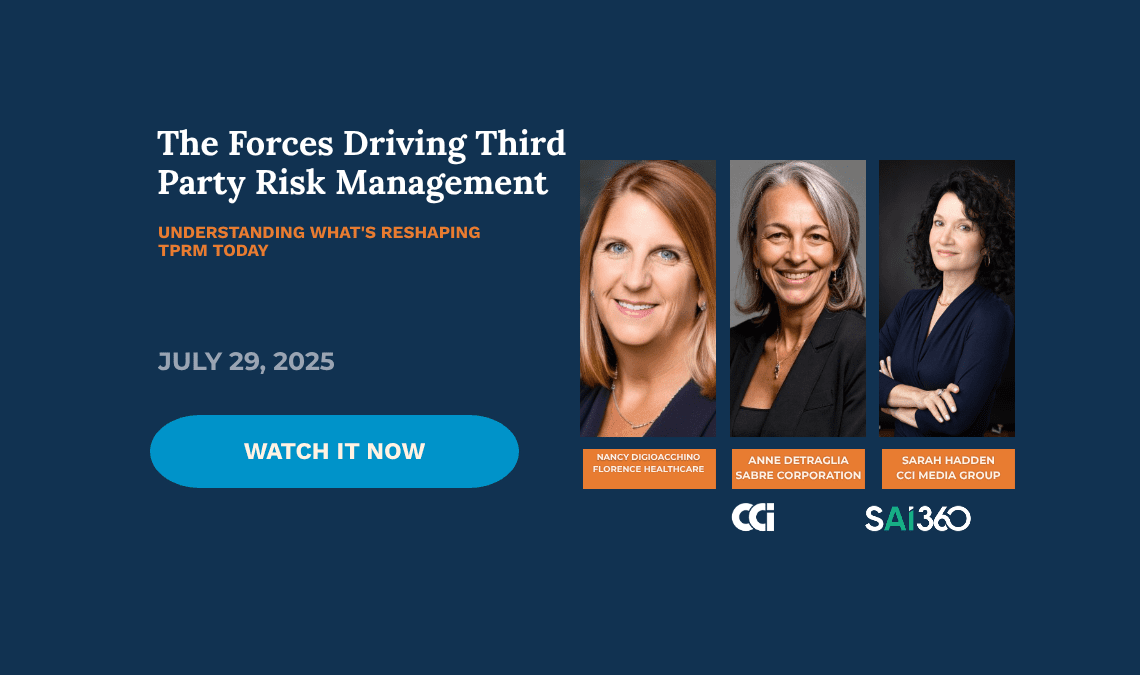 The Forces Driving Third Party Risk Management