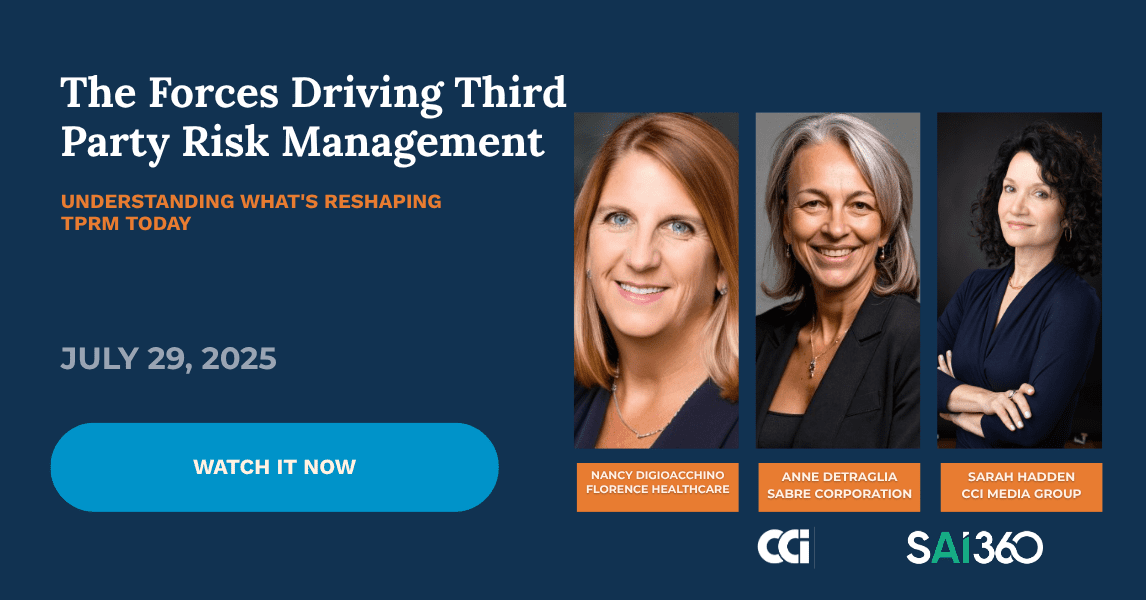 The Forces Driving Third Party Risk Management
