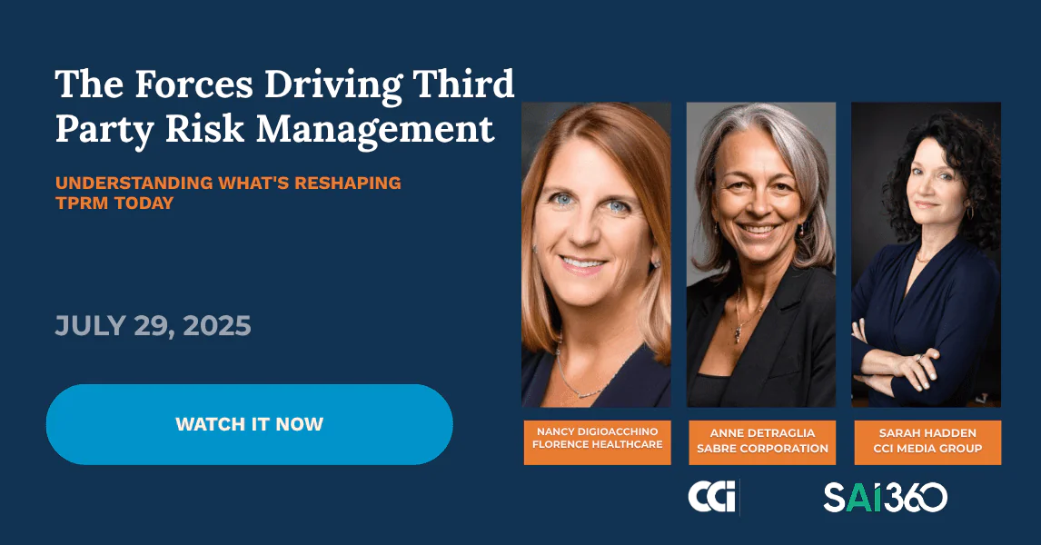 The Forces Driving Third Party Risk Management