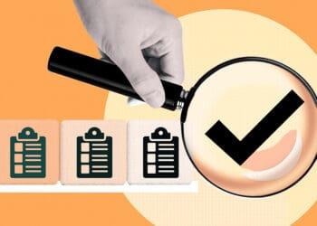 audit concept magnifying glass